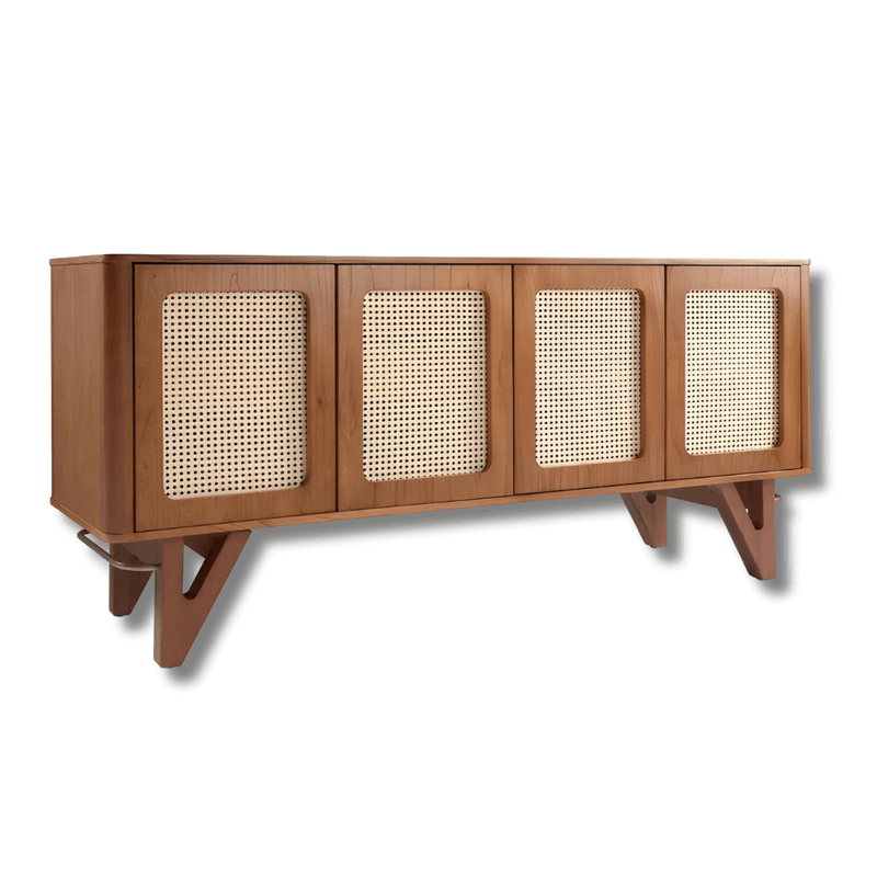 Buffet Parma com Telinha Pés em Madeira Maciça de Eucalipto