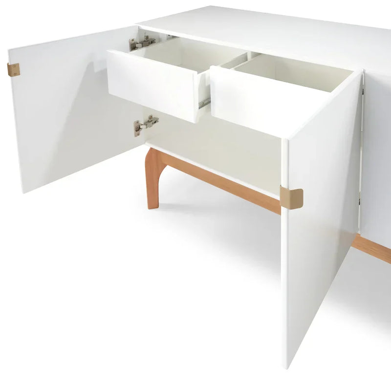 Buffet Oasi Pés em Madeira Maciça de Eucalipto