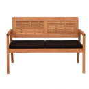 Sofá 2 Lugares em Madeira de Eucalipto + Poltrona Natura Trançado em Madeira