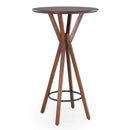 Kit de Mesa Bistrô Roma Madeira de Eucalipto com Banquetas Heros Madeira de Tauari